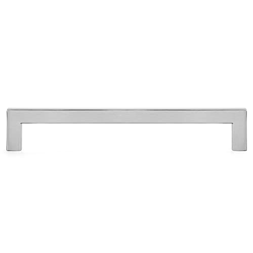 Ravinte Brushed Nickel Kitchen Square Cabinet Handles 7-1/2 Inch 5 Pack - color: Brushed Nickel