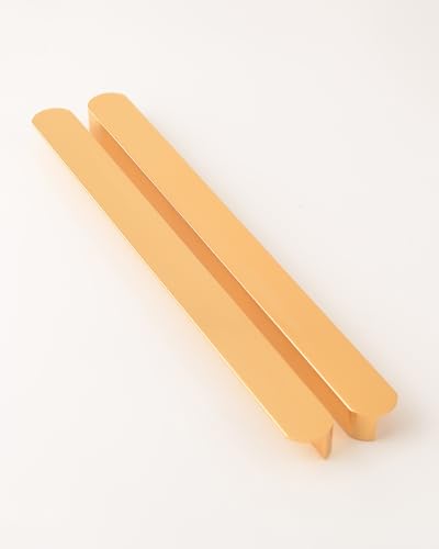 5 Pack Gold Modern Drawer Pulls Cupboard Handles 8.8 Inch(224mm) Hole Center Furniture Long Cabinet Handle Dresser Hardware - color: Gold-5 Pack, size: 8.8 Inch(224mm)