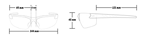 EDGE Wrap-Around Anti-Fog - color: Clear, size: One Size, style: Anti-fog / Vapor Shield