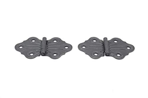 Butterfly Hinge Oil Rubbed Bronze Finish Flush Mount Hinge 2 Hinges Comes with Matching Finish Screws