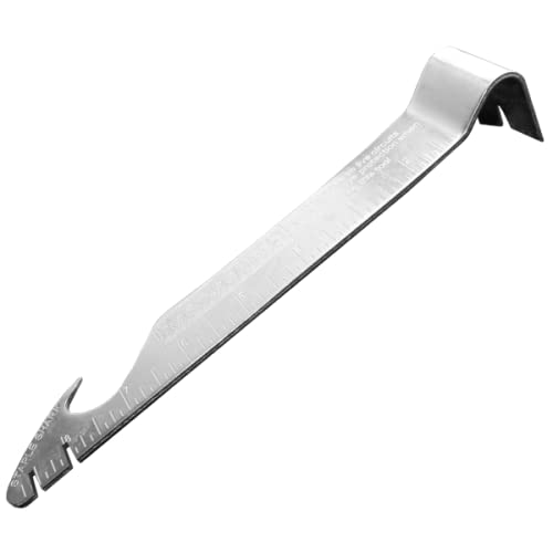 Rack-A-Tiers Staple Shark - Multi-Purpose Staple Puller & Prybar, Electrical Wire Staple Remover, Nail Puller, Speed Square (52455)