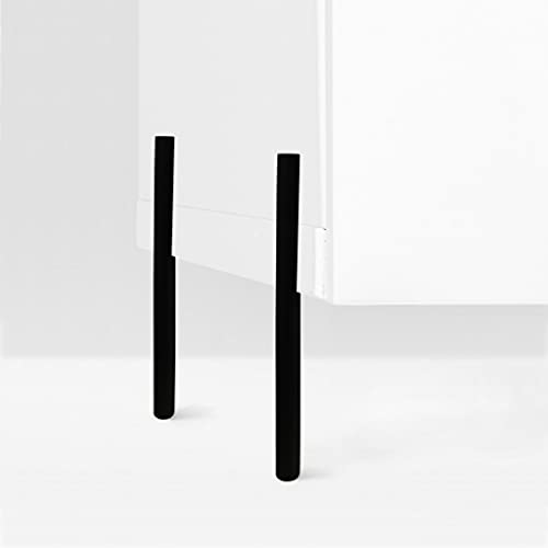La Vane 5 inch Tapered Metal Legs, Side Mount, Mid-Century Modern,4PCS - color: Black, size: 5 inch