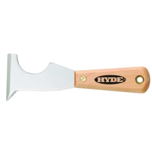 HYDE 5-in-1 Extra Heavy-Duty ProWood™ Multi-Tool. Paint Scraper tool, Floor Scraper, Drywall Tools, Tape Scraper, Paint Tool, Floor scraper Tool.