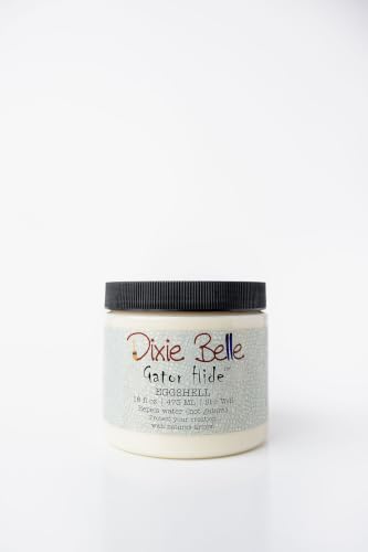 Dixie Belle Gator Hide Polyacrylic Topcoat (Eggshell, 16oz) - color: Eggshell, size: 16 Fl Oz (Pack of 1)
