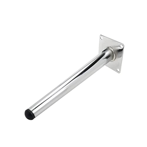 Geesatis 10" Silver Metal Furniture Legs,Slant Angled Tapered Legs,4Pcs - color: Silver, size: Height: 10 inch & Oblique