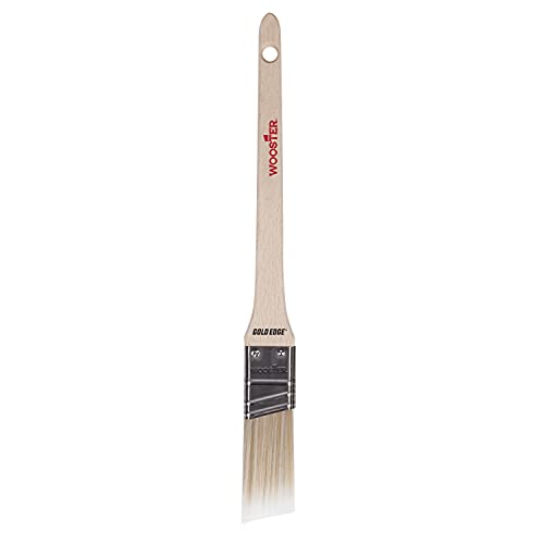 Wooster 5234-1 Series 5234 1" Gold Edge Thin Angle Brush, 1 Inch - size: 1 Inch