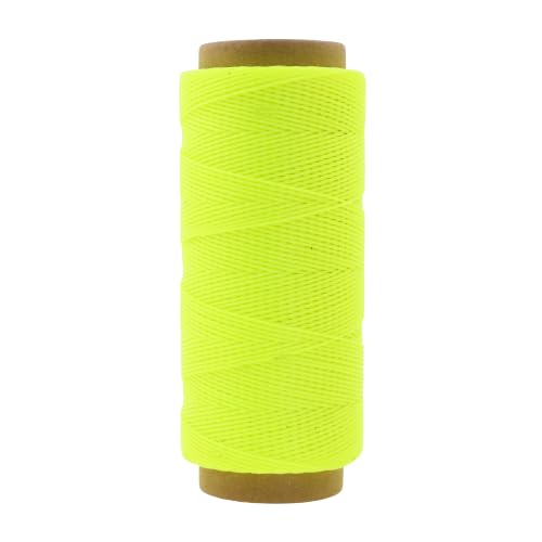 Mandala Crafts 50M 1mm Lime Green Round Waxed Thread for Leather Sewing - color: Lime Green, size: Round 1mm 60 Yards 50M