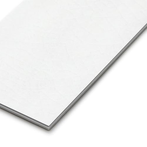 100-Sheet Subway Peel and Stick Backsplash Tile, 6" x 3" White Mixed Stone Composite Handmade Looks Self Adhesive Waterproof Wall Tile, Stick on Tiles for Kitchen Bathroom - color: White Mixed, size: Subway