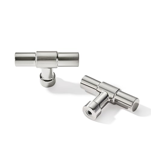 khtumeware 10 Pack Cabinet Knobs - Brushed Satin Nickel 2 Inch(51mm) Heavy Duty Zinc Drawer Pulls for Kitchen & Dresser Drawers - color: Brushed Nickel, size: 2"(50mm)