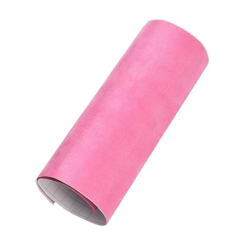 Suede Fabric Car Vinyl Wrap Sticker Sheet, 29.53"x60", Pink - color: Pink, size: 29.53" x 60"