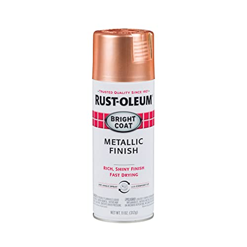 Rust-Oleum Stops Rust Bright Coat Metallic Spray Paint, Copper - color: Copper, size: 11 Ounce (Pack of 6)