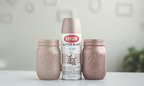 Krylon Blast Glitter Spray Craft Projects Aerosol Paint, 5.75 Ounce (Pack of 1), Rose Gold - color: Rose Gold, size: 5.75 Ounce (Pack of 1)