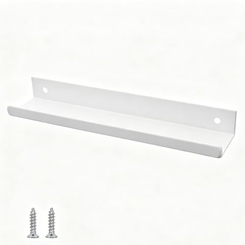Edge Pull Handles, 5.9 Inch White, 5 Inch Spacing, 6Pcs - color: White, size: 150mm/5.9", style: Straight Edge