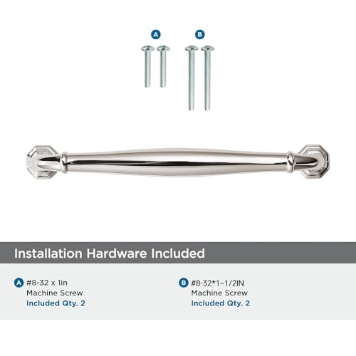 2 Pack 3 Inch Hole Center Polished Nickel Heavy Duty Solid Cabinet pulls Ideal for Dressers, Bathroom, cabinets, and Kitchens cabinets. - color: Polished Nickel, size: 3 Inch Hole Center, style: 2 Pack