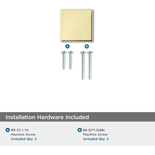 khtumeware 10-Pack 1-1/2 Square Heavy Duty Solid Polished Brass zinc backplates for Cabinet knobs Suitable for Dressers,Drawers and Kitchen Hardware - color: Polished Brass