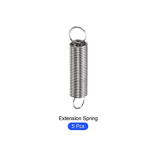 METALLIXITY Extension Spring (0.8x8x30mm/0.04"x0.32"x1.19") 5Pcs, 304 Stainless Steel Tension Spring Wire - for Home Repair Construction Machinery - size: 0.04"x0.32"x1.19"
