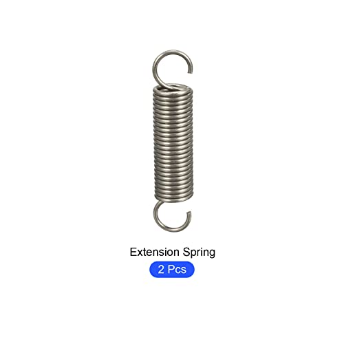 METALLIXITY Extension Spring (1.2x10x50mm/0.047"x0.39"x1.97") 2Pcs, Stainless Steel Tension Spring Wire - for Home Repair Construction Machinery - size: 0.047"x0.39"x1.97"