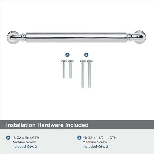 khtumeware 2-Pack Polished Chrome Heavy-Duty Solid Cabinet Pulls, 3-1/2 Inch (89mm) Hole Center, Drawer Pulls, Cabinet Hardware, Suitable for Kitchen Cabinets, Bathrooms and Dressers - color: Polished Chrome, size: 3-1/2 Inch(89mm)Hole Center