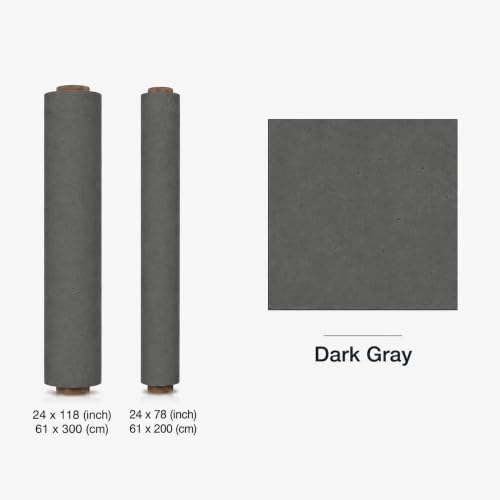 Very Berry Sticker Marble Contact Paper (Stone Dark Gray, 24" x 118") Thick Premium Peel and Stick Countertop Wrap, Waterproof Vinyl, Renter Friendly for Kitchen Counters, Bathroom Vanities - color: Dark Gray, size: 24" x 118"