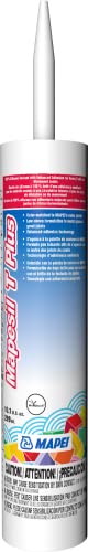 MAPEI Mapesil T Plus 100% Silicone Sealant, Waterproof & Flexible Caulk, Color-Matched to MAPEI Grout, Interior & Exterior Use, Tile, Bathroom, DIY, 10.1 oz Tube, Chocolate - color: CHOCOLATE