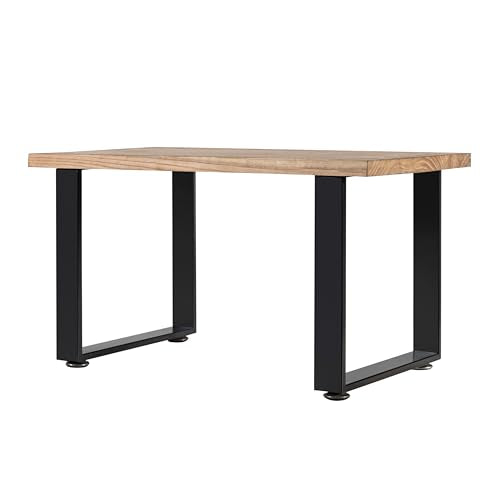 W17*H16 Metal Table Legs,Heavy Duty Desk Legs,Black Set of 2. - size: W17"*H16"