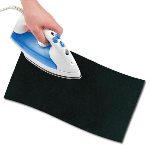 USIT, 1pc Iron-On Mock Suede Repair Patch, 18"x4.5", Ideal for Repairing Trousers, Jackets and Shirts, Unalterable Dyes, Bottle Green - color: Green Bottle, size: 11.5x45 cm