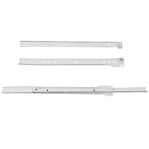 Laurey 10514 - White Bottom Mount Euro - Drawer Slide - 14 Inch - Pair