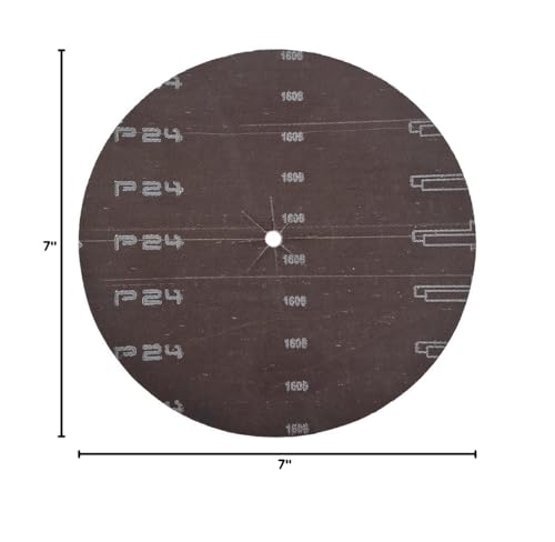 Mercer Industries 409024 Zirconia Cloth Floor Sanding Edger Discs, 7" x 5/16" Hole, Grit 24X (25 pack) - color: Zirconia, size: 7" x 5/16" Hole, style: 24X (25 pack)