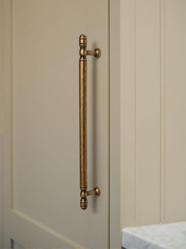 Antique Brass Cabinet Pulls - 7.56" (192mm)Hole Center Cabinet Hardware,Kitchen Cupboard Bathroom Dresser Pulls Classic Vintage Drawer Handles (10, Antique Brass, 7.56" (192mm)Hole Centers) - size: 7.56" (192mm)Hole Centers