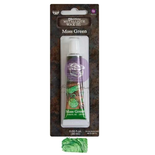Prima Marketing INC Finnabair Art Alchemy Metallique Wax .68 Fluid Ounce-Moss Green