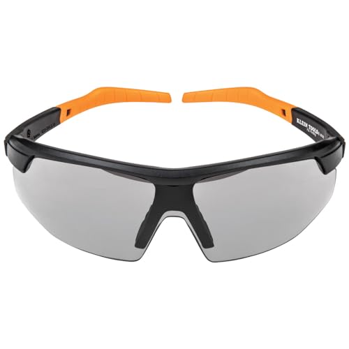 KLEIN TOOLS 60160 Semi Frame Safety Glasses, Gray Lens - color: Gray Lens, size: Single