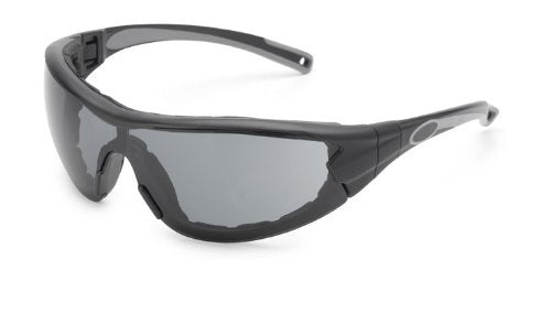Gateway Safety 21GB78 Swap Wraparound Hybrid Eye Safety Glasses/Goggles, Gray Anti-Fog Lens, Black Frame with Foam Edge - color: Gray Anti-fog Lens