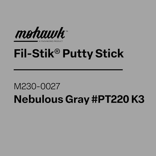 Mohawk Fil-Stik, Wax Putty Stick for Wood Repair, Nebulous Gray #Pt220 K3, M230-0027, 1 Count