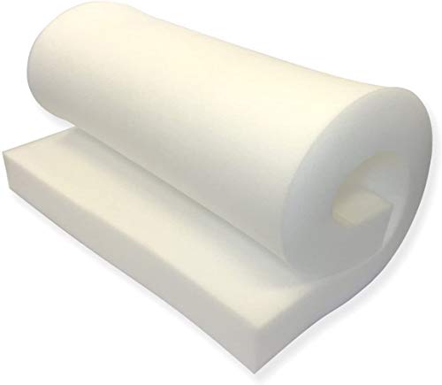 AK Trading CO. Upholstery Medium Density 4" Height x 24" Width x 72" Length-Home or Commercial Use Seat Replacement Cushion-Made in USA Foam - color: Medium Density, size: 4x24x72