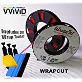 Wrap Cut Vinyl Wrap Edge Cutting Detailer Tape 200ft Including 3M Vinyl Wrap Toolkit (2 Rolls w/Toolkit (Squeegee, Detailer, 3 Felts)) - size: 2 Rolls