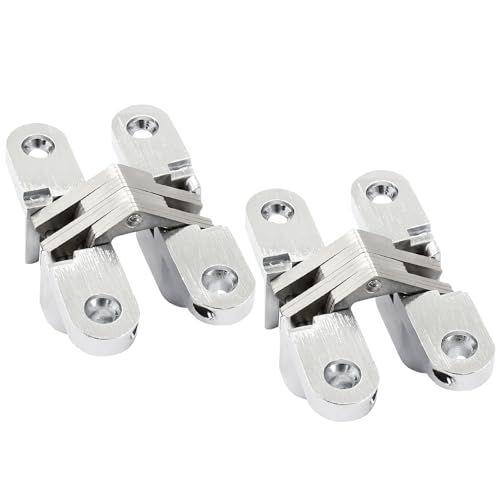68.5 mm Hidden Hinge, Stainless Steel, 4pcs - size: 68.5 mm, 2 PCS