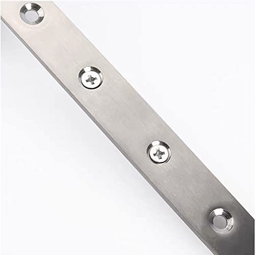 4Pcs Flat Mending Plate, 12" Flat Straight Braces Stainless Steel Straight Brackets, Mending Joining Plates Repair Fixing Bracket Connector with Screws - style: 12 Inch, 4Pcs