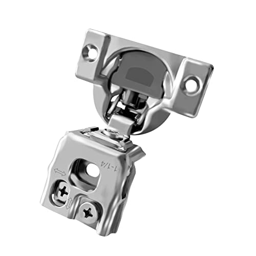 10-Pack 1-1/4" Overlay Soft Close Face Frame Kitchen Cabinet Hinges - size: 1-1/4 Inch