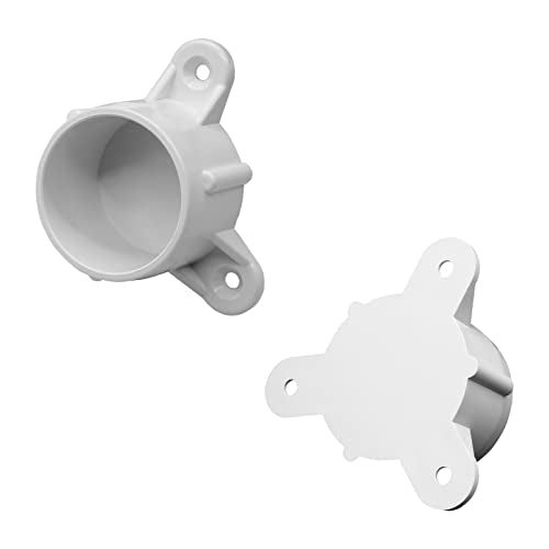 Biaungdo 1 Inch PVC Table Leg Cap Fittings, White, 2 Pcs - color: White (2 Pcs), size: 1 Inch