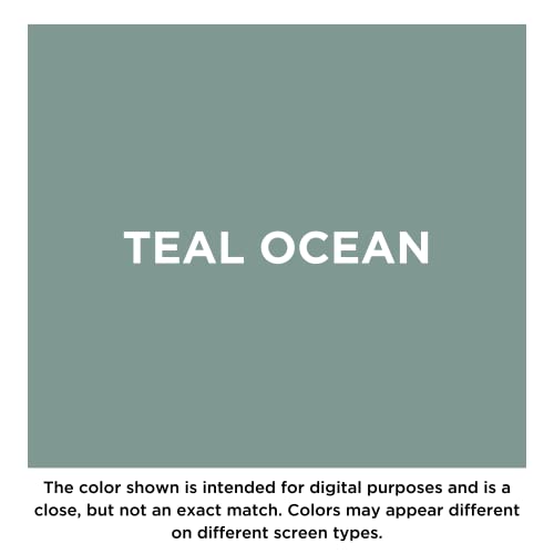 Miss Mustard Seed's Milk Paint for Furniture, Cabinets & Wood, Teal Ocean, Quart - color: Teal Ocean, size: 20 Ounce (Pack of 1)