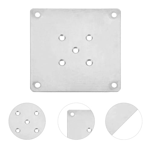 Mounting Plates for Furniture Legs: 8 PCS Table Leg Mounting Plate Furniture Leg Attachment Plates Flat Connector Attachment Bracket Base for Sofa Cabinet Chair Seat Repair Replacement