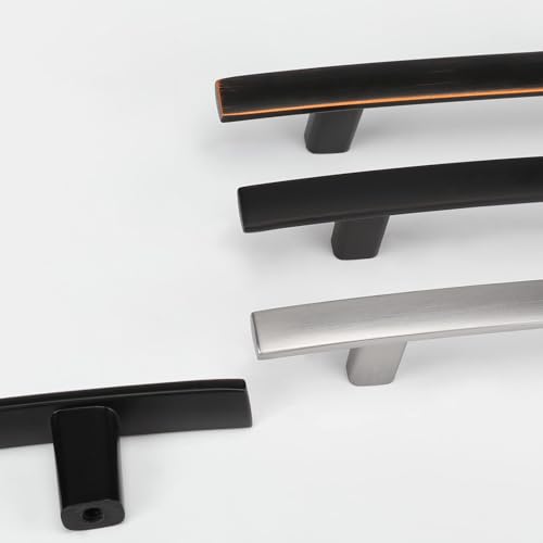 homdiy 5 Pack Oil Rubbed Bronze Cabinet Pulls, Zinc Alloy, 3-3/4 Inch CC - color: Oil Rubbed Bronze, size: 3-3/4 Inch Hole Center