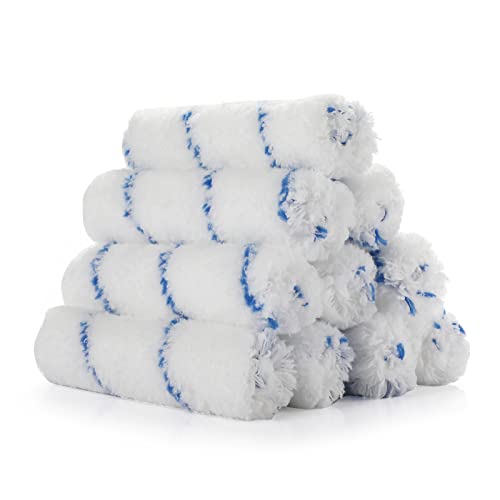 6" Microfiber Paint Roller Refills 12Pack, 1/2" Nap Covers