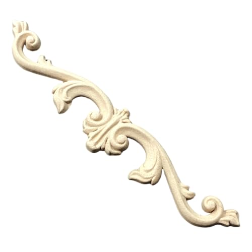 WoodUbend WUB380 Pack of 2 Pediment Applique - Heat Bendable & Flexible Wood Onlays 3x16.3cm - DIY Craft, Furniture & Home Decor - Easy to Apply & Paint - Reusable & Decorative Decals - size: WUB380