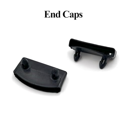 20pcs 54x9mm Black Replacement Bed Slat Plastic End Caps Holders for Holding Securing Wooden Slats Bed Base,Width 54mm x Height 9 mm (Inside Dimension) - size: End Caps 20 pcs
