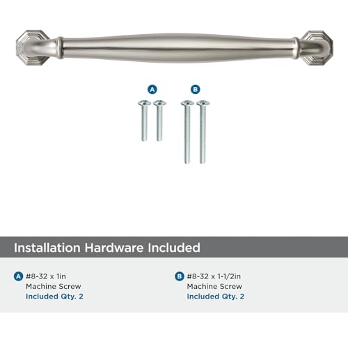 khtumeware 10 Pack 3 Inch(76mm) Brushed Satin Nickel Heavy Duty Solid Cabinet Handles Cabinet Pulls Heavy Duty Solid Cabinet Hardware for Cupboard Drawer Pulls Dresser Handle - color: Brushed Nickel, size: 3 inch Hole Center