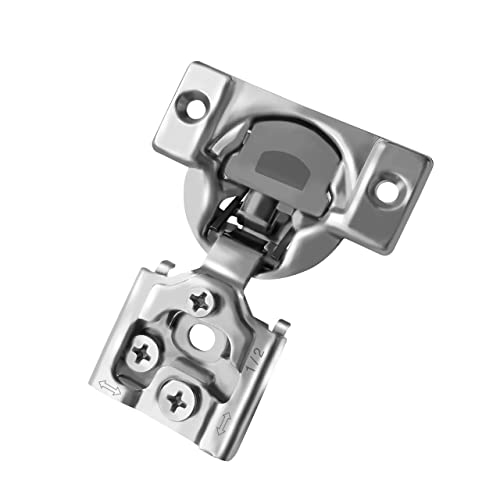 10-Pack 1/2" Overlay Soft Close Face Frame Kitchen Cabinet Hinges - size: 1/2 Inch