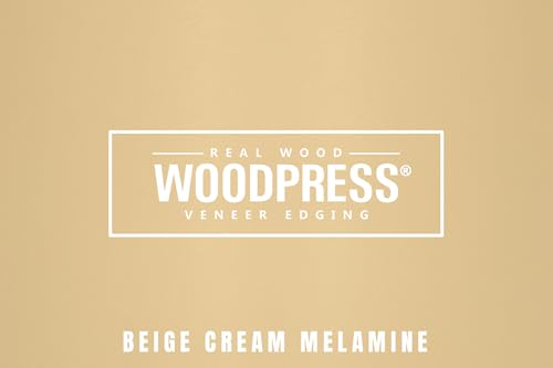 3/4" Beige Cream Pre-Glued Melamine Edge Banding, 25 ft - size: Width: 3/4"