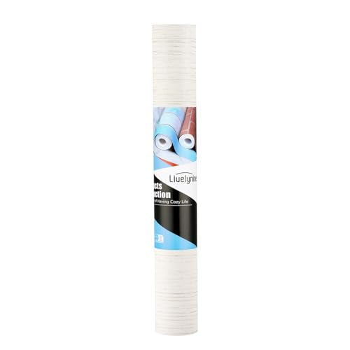 Livelynine Taupe Grasscloth Peel and Stick Wallpaper Textured Neutral Faux Grasscloth Contact Paper 15.8X78.8 Beige Grey Removable Grass Cloth Wallpaper Rolls for Walls Bathroom RV Camper Prepasted - size: 15.8" x 78.8"