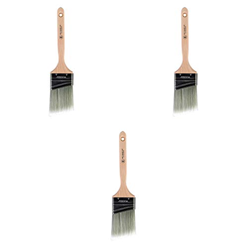 Wooster Brush 5221-2-1/2 Silver Tip Angle Sash Paintbrush, 2-1/2-Inch (Pack of 6) - size: 2 1/2" (Pack of 3)